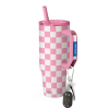 Thicc Buddy 40oz | Pink Checkered